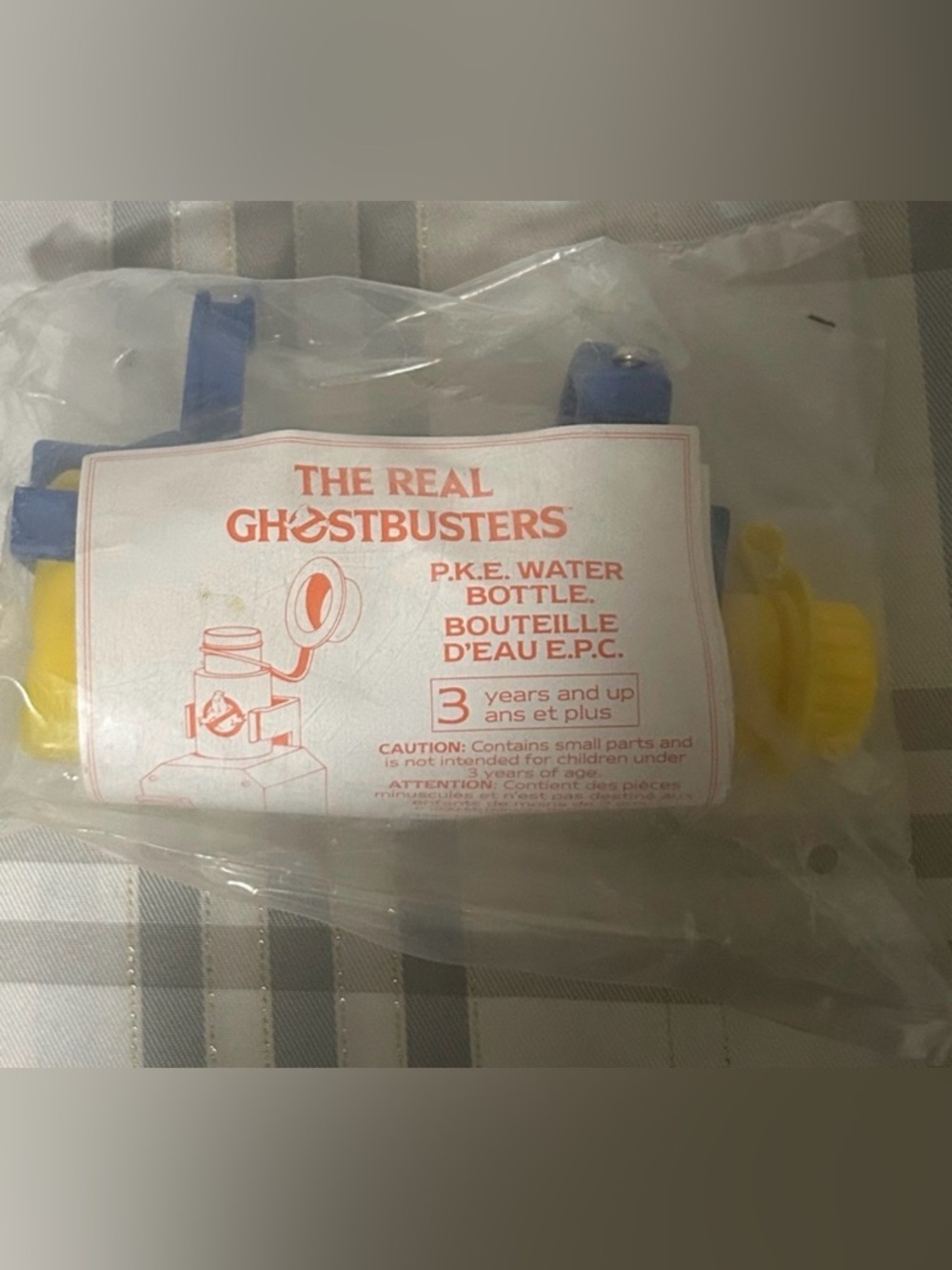 SEALED 1990 THE REAL GHOSTBUSTERS P.K.E PLASTIC WATER BOTTLE VINTAGE MCDONALD’S
